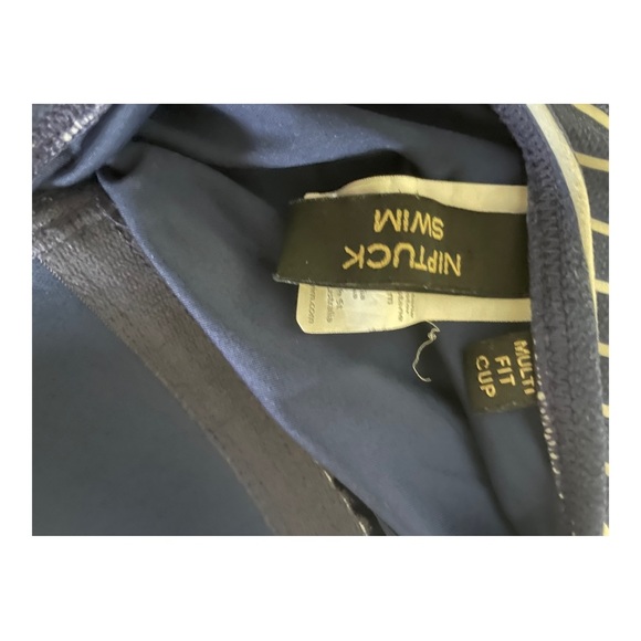 Niptuck one piece Joanne twist front striped bathing suit. Size 6 Australia - Picture 10 of 11